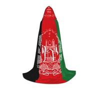 BGSHJVF Flag Of Afghanistan Print Hooded Cloak For Men,Wizard,Vampire And Halloween Costumes,For Role Play And Parties