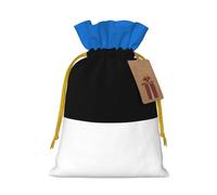 BGSHJVF Flag Of Estonia Print Charming Gift Bag,Drawstring Pouches For Small Gifts,For Jewelry And Party Favors