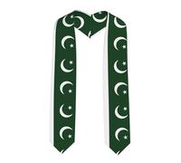 BGSHJVF Flag Of Pakistan Print Graduation Stole And Sash Class For Unisex Adult Graduation Honor Stole For Graduation, Sharp Corner, One size