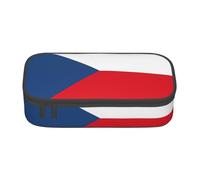 BGSHJVF Flag Of The Czech Republic Print High Capacity Pencil Case Oxford Cloth,Pencil,Pen Organizer,Multiple Compartments Stylish Design