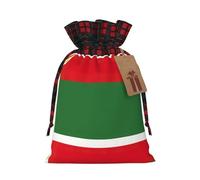Bgshjvf Flag of the Republic of Chechnya Print Christmas Drawstring Linen Gift Bag Gift Bags Various Sizes Gift Bags for Gift and Decoration