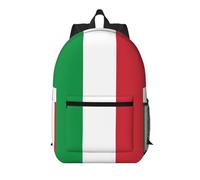 BGSHJVF Italian Flag Print Stylish Travel Backpack, Large Capacity Laptop Bag, Suitable for Work, Travel and Gym, Black, One Size, Black, One Size, Black, One Size
