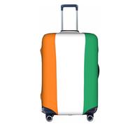 BGSHJVF Ivory Coast Flag Elastic Suitcase Cover Luggage Protector with Unique Patterns Fits 45-92cm Suitcases, White, S