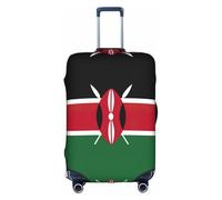 BGSHJVF Kenya flag elastic luggage protector with unique patterns, fits suitcases of 45-92cm, White, M