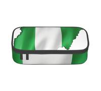 BGSHJVF Large Capacity Oxford Cloth Case Nigerian Printing for Pencils, Pencils, Multiple Compartments, Stylish Design, Black, Talla única, Trendy, blackone, Talla única, Trendy