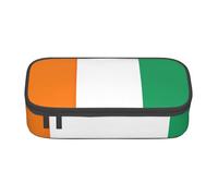BGSHJVF Large Capacity Oxford Fabric Pencil Case Ivory Coast Flag Pattern, Black, Talla única, Trendy, blackone, Talla única, Trendy