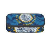 BGSHJVF Large Capacity Pencil Case, Oxford Material with South Dakota Map, Multiple Compartments, Elegant Design, Black, Talla única, Trendy, blackone, Talla única, Trendy