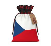 Bgshjvf Linen Christmas Gift Bag with Drawstring, Czech Republic, Gift Bags in Various Sizes for Giving and Decorating