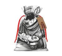 BGSHJVF Monochrome Sketch Style Gaming Print Charming Gift Bag,Drawstring Pouches For Small Gifts,For Jewelry And Party Favors