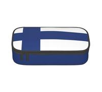 BGSHJVF Oxford High Capacity Canvas Case with Finnish Flag, Pen Organizer, Multiple Compartments, Stylish Design, Black - Talla única, Fashion, Black -, Talla única, Fashion