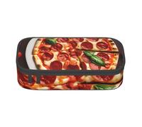 BGSHJVF Pizza Food Print High Capacity Pencil Case Oxford Cloth,Pencil,Pen Organizer,Multiple Compartments Stylish Design