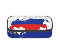 BGSHJVF Russian Flag Map Print High Capacity Pencil Case Oxford Cloth,Pencil,Pen Organizer,Multiple Compartments Stylish Design