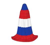 BGSHJVF Russian Flag Print Hooded Cloak For Men,Wizard,Vampire And Halloween Costumes,For Role Play And Parties