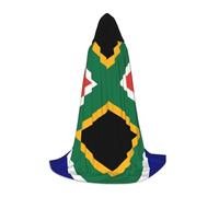 BGSHJVF South African Flag Print Hooded Cloak For Men,Wizard,Vampire And Halloween Costumes,For Role Play And Parties