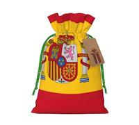 BGSHJVF Spanish Flag Print Charming Gift Bag,Drawstring Pouches For Small Gifts,For Jewelry And Party Favors