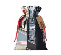 BGSHJVF Telephone Booth Print Charming Gift Bag,Drawstring Pouches For Small Gifts,For Jewelry And Party Favors