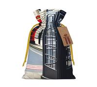 BGSHJVF Telephone Booth Print Charming Gift Bag,Drawstring Pouches For Small Gifts,For Jewelry And Party Favors