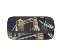BGSHJVF Tower Bridge In London Large Capacity Pencil Case, Oxford Cloth Case, Pencil Case, Pencil Case, Multiple Compartments, Stylish Design, Black, Talla única, Trendy, blackone, Talla única, Trendy