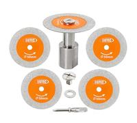 BGTEC Diamond Cutting Disc for Glass - 5 Pieces 50 mm Glass Cutting Disc with M14 Thread Flange for Glass Jade Crystal Wine Bottle Tile