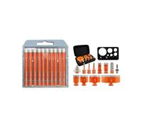 BGTEC Diamond Drill Bit Set 10pcs 6mm & M14 Thread 12pcs 6/6/8/20/25/35/50/68/110mm Bits for Granite Marble Masonry Concrete Tile/Ceramic Glass