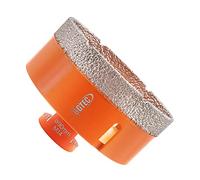 BGTEC Diamond Drill Bit Tile Hole Saw 90mm with M14 Thread for Porcelain Ceramic Tile Granite Marble Masonry Granite Stone Vacuum Brazed Bit 60mm Length