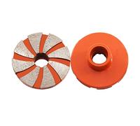 BGTEC Diamond Grinding Wheel 58mm for Polishing and Cleaning Stone flowerpots, Cobblestone, Marble,Concrete,and Thinset Removing, Angle Grinder,Cleaning Bottom, 2 pcs