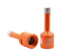 BGTEC Dry Diamond Core Drill Bits 2pcs Diameter 10mm for Porcelain Tile Ceramic Marble Brick M14 Thread