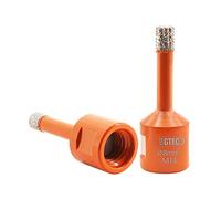 BGTEC Dry Diamond Core Drill Bits 2pcs Diameter 8mm for Porcelain Tile Ceramic Marble Brick M14 Thread