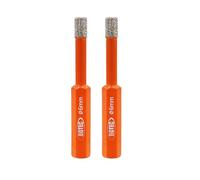 BGTEC Dry Diamond Drill Bits 2pcs 6mm Tile Drill Bits with Hex Shank for Granite Marble Porcelain Tile Ceramic Masonry