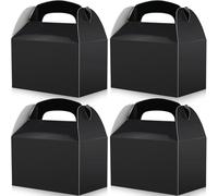 Bgtecho 24 Pcs Black Party Favor Treat Boxes
