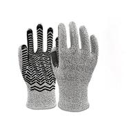BGTSF 1pair New Glove Anti-Cutting Level 5 HPPE+Silica GelResistant Glove For Glass Working Wood Processing Ring Iron Gloves