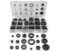 BGTXINGI 125Pcs 18 Sizes Rubber Grommets Eyelet Ring Gasket Repair Box Washer Seal Assortment Set for Plumbing Automotive General Repair