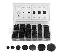 BGTXINGI 170Pcs 7 Sizes Rubber Grommet Kit Electrical Wire Gasket Solid Hole Plugs Assortment Set for Plumbing Automotive General Repair