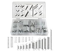 BGTXINGI 200Pcs 20 Kinds Zinc Plated Steel Coil Spring Wire Metal Extension and Compression Spring Repair Tool Assortment Kit