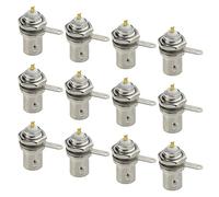BGTXINGI 20PCS BNC Connector Panel Mount Female Socket with Nut Bulkhead Handle 50 Ohm Nickel Plated Solder Type Plug for CCTV Security Camera System