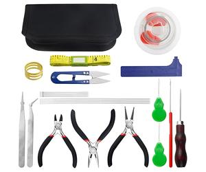 BGTXINGI 22Pcs Jewelry Making Supplies Repair Kit with Multifunctional Pliers and Beaded Wire for Jewelry Buddha Beads Walnut Olive Beads Manual DIY Making Tool Kit