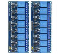 BGTXINGI 2Pcs 8 Channel Relay With Light Coupling 12V Expansion Plate Load Controlled Switch Supports AVR/51/PIC Control