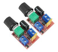 BGTXINGI 2Pcs DC Motor Governor 3V 6V 12V 24V 35V Adjustable Speed Controller Regulation Switch 5A Ultra Small LED dimmer with Speed Control Knob