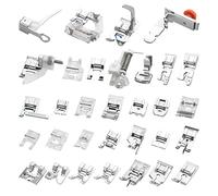 BGTXINGI 32PCS Multifunctional Sewing Machine Presser Feet Set Sewing Machine Spare Parts Accessories for Most Household Sewing Machine Low Shank Sewing Machines