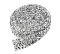 BGTXINGI 3cm Wide 4 Yard Acrylic Rhinestone Diamond Ribbon Diamond Belt Glue Patch Decorated Diamond Net for Crafts Project Birthday Decorations and Arts Furniture Clothing