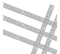 BGTXINGI 3MM 2 Yard 4 Rows Rhinestone Diamond Chain Trimming Claw Chain Strand String Decorated Diamond Chain for Crafts Project Birthday Decorations and Arts Furniture Clothing