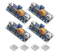 BGTXINGI 4Pcs Dc-Dc Buck Converter XL4015 Adjustable Step-Down Module Max 5A 75W 4-38V to 1.25-36V Power Supply High Efficiency Voltage Regulator Module