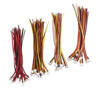 BGTXINGI 60Pcs Mini Micro 2.0mm 2PIN 3PIN 4PIN 5PIN Connection Cable 26AWG Single Head Shell for LED Lamp Strip RC Toys Battery 150mm Compatible with JST PH