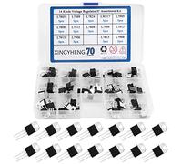 BGTXINGI 70Pcs 14 Values Three Terminal Positive & Negative Voltage Regulator Transistor Kit T0-220 (L7805, L7806, L7808, L7809, L7812, L7815, L7824, L7905, L7906, L7908, L7909, L7912, L7915, LM317)