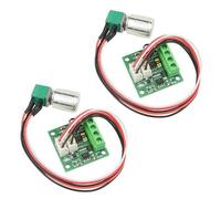 BGTXINGI Pack of 2 DC Motor Speed Controller 1.8V 3V 5V 6V 12V 2A 1803BKW Adjustable Driver Switch Light Temperature Controller Regulating Current Limiter Ultra Small LED Dimmer with Speed Controller