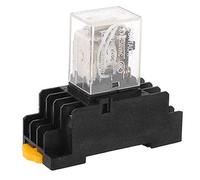 BGWKIMXEP 2Pcs HH53P DC 6V Coil 3PDT 11 Pins Electromagnetic Power Relay w PYF11A Socket