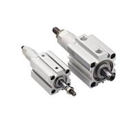 BGWKIMXEP SDAJ20/25/32/40/50/63mm Bore Double Acting Piston Tools Aluminum Alloy Adjustable Stroke Compact Thin Air Pneumatic Cylinder(Without Magnet 50-30)