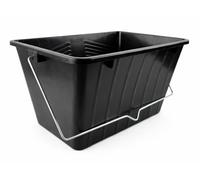 BH | 15L Black Paint Scuttle with Metal Handle | 15 Litre (3 Gallon) | Pack of 1 | Large Plastic Paint Bucket for Rollers | Decorators Paint Container for Paint and Paste - By Best House