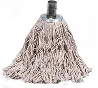 BH | 18 Py Metal Push Socket Mop Head | 5 Pcs | Wet or Dry Floor Cleaning | Disposable | Replacement | Cotton Thick Absorbent Yarn | Everyday Home, Office, Commercial Use - by BEST HOUSE