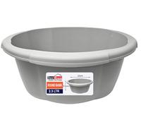 BH | 2.3L Round Basin - Small Size | Kitchen Washing Up Bowl | 2.3 Litres | Nordic Grey | 1 Pc | Multipurpose Washing for Kitchen, Bathroom, and Household Use (Pack of 1) - By Best House